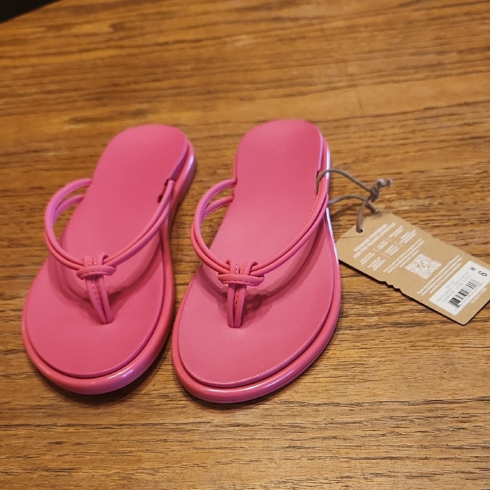 Olukai Pink Pulmeria Flop Flops Size 6 - Picture 1 of 6